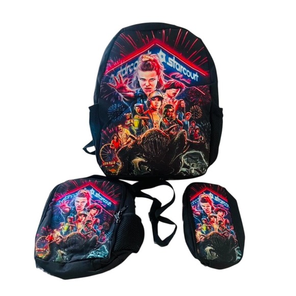 NEW Stranger Things‎ Knapsack, Lunch Bag & Pencil Case - Picture 1 of 3